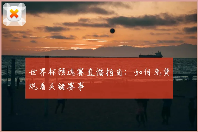 世界杯预选赛直播指南：如何免费观看关键赛事